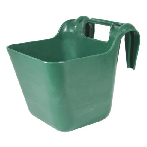 OK Plast akasztós etető - törésálló műanyag, 13,5 literes zöld