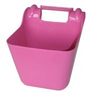   OK Plast akasztós etető - törésálló műanyag, rózsaszín, 13,5 literes 