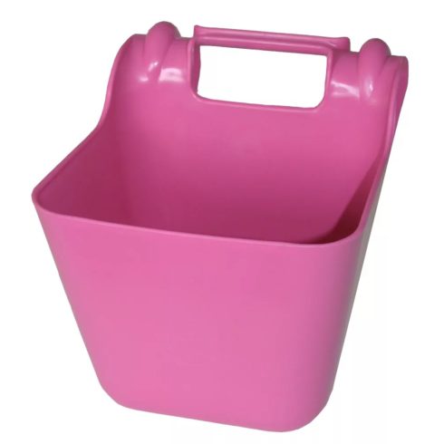 OK Plast akasztós etető - törésálló műanyag, rózsaszín, 13,5 literes 