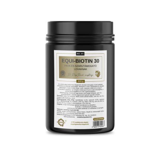 EQUI-BIOTIN 30 – pata és szarutámogató, 800 gramm 