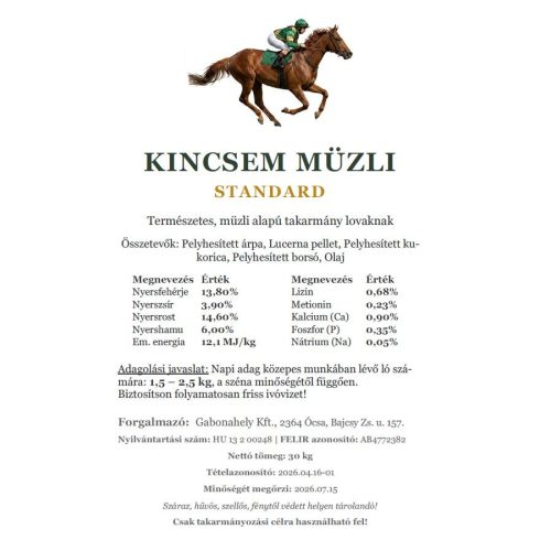  Kincsem Müzli Standard